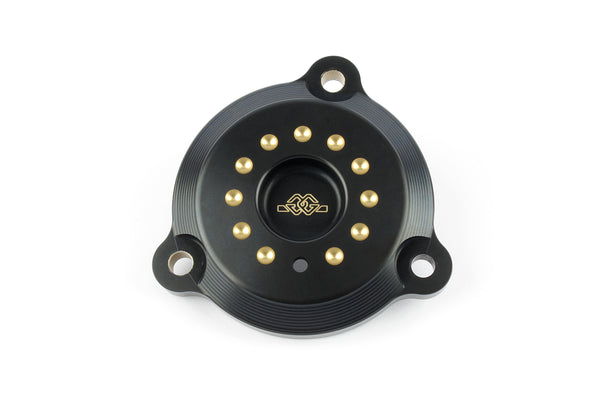 Front belt pulley cover black-gold