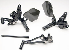 GILLES TOOLING Footrest system VCR38GT black for Ducati | VCR-D01.b