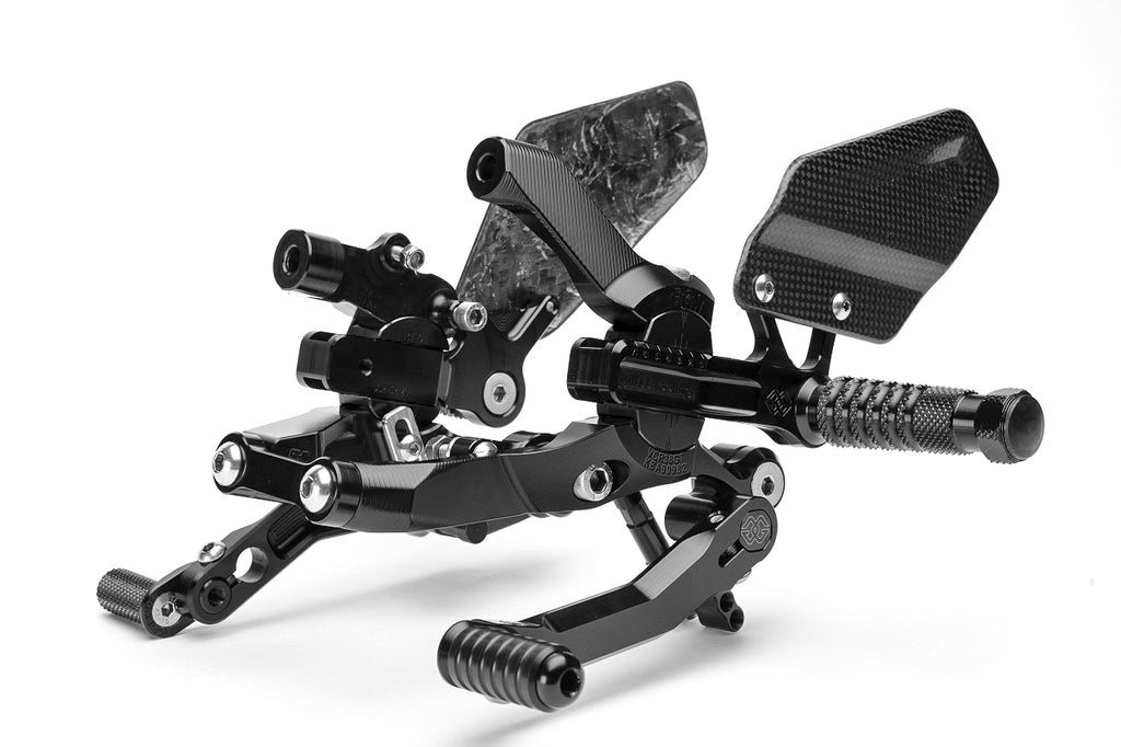 Footrest system VCR38GT black - VCR-D04.b