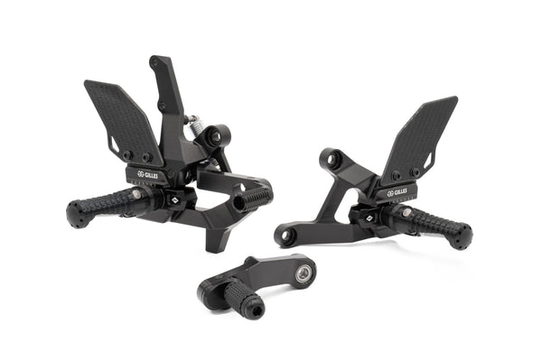 Footrest system VCR38GT2, black