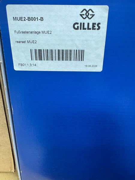 GILLES TOOLING MUE2-B001-B product label