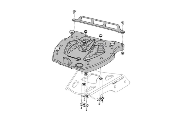 SW-MOTECH Adapter plate for ALU-RACK GPT.00.152.406