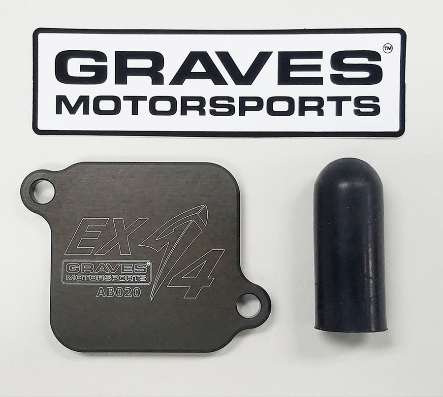 Graves Motorsports Kawasaki Ninja 400 + Ninja 500 + KLE 500 Smog Block Off Plates