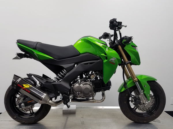 Graves Motorsports Kawasaki Z125 Pro Full Titanium Carbon Exhaust System