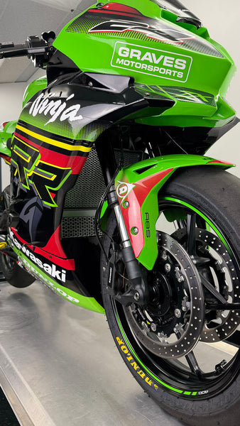 Graves Motorsports Kawasaki ZX-4RR ZX-4R Oil Cooler Kit