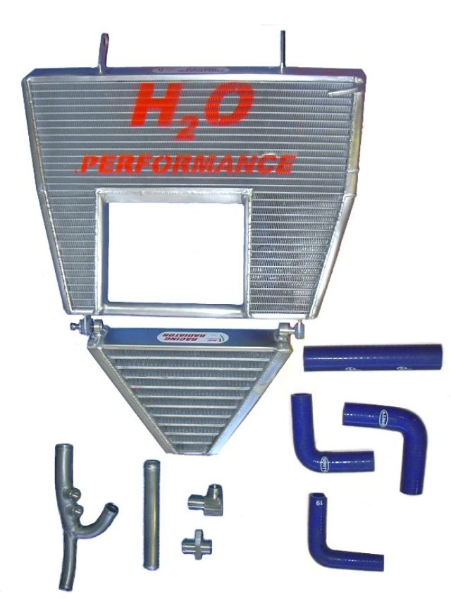 H2O Performance Oversized Radiator and Oil Cooler kit For Ducati 998R – illustrative image