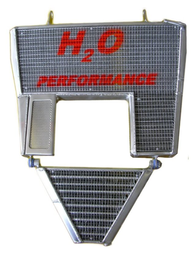H2O Performance Oversized Radiator and Oil Cooler kit For Ducati 749 & 999 – illustrative image