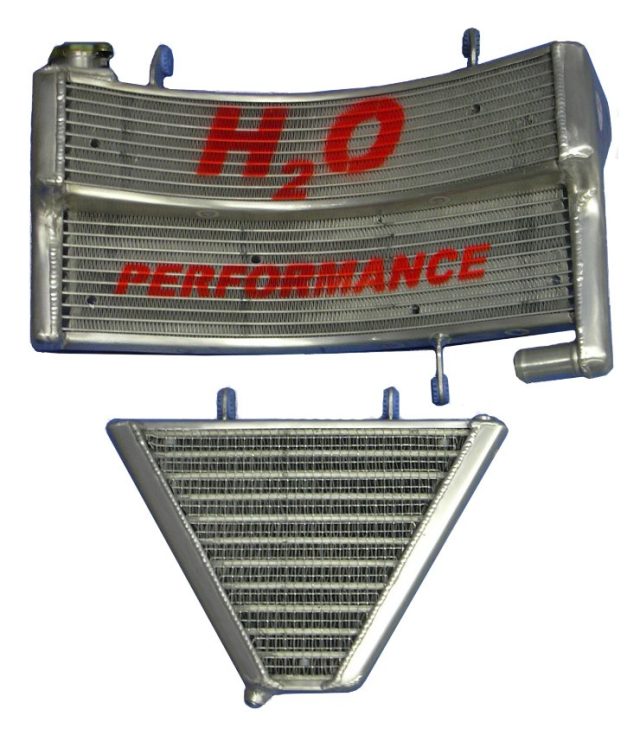 H2O Performance Oversized Radiator and Oil Cooler kit For Ducati Monster S4 / S4R / S4RS / S4RT – illustrative image