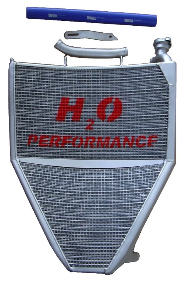 H2O Performance Oversize Radiator kit For Triumph Daytona 675 (2006-12) – illustrative image