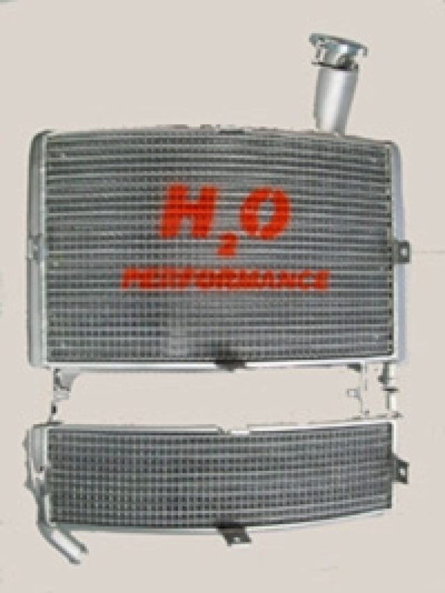 H2O Performance Oversize Radiator kit For Piaggio ZIP 1 Series – illustrative image