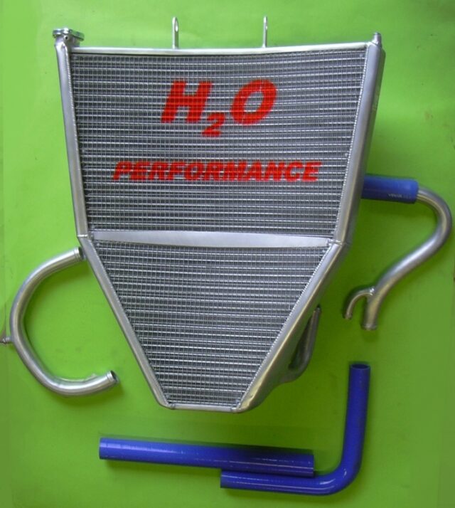 H2O Performance Oversize Radiator kit For Kawasaki ZX-6R NINJA (2007-08) – illustrative image