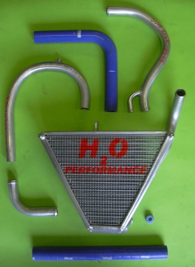 H2O Performance Additional Radiator kit For Kawasaki ZX-6R NINJA (2007-08) – illustrative image
