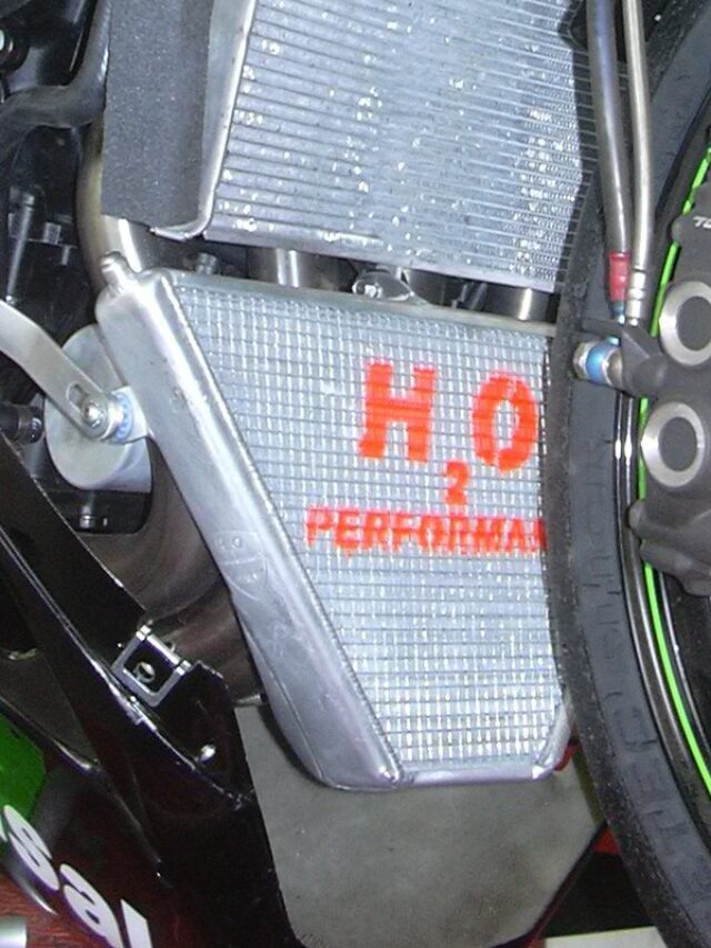 H2O Performance Additional Radiator kit For Kawasaki ZX-10R (2008-10) – illustrative image