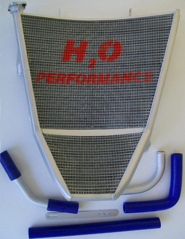 H2O Performance Oversize Radiator kit For Suzuki GSX-R600/750 (2006-2010) – illustrative image