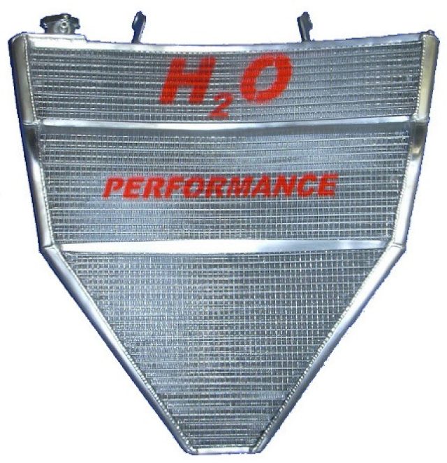H2O Performance Oversize Racing Radiator kit For Yamaha YZF-R1 (2007-08) – illustrative image