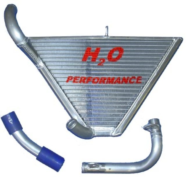 H2O Performance Additional Racing Radiator kit For Yamaha YZF-R1 (2007-08) – illustrative image