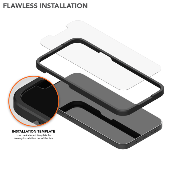 ROKFORM iPhone 13 Pro Max Tempered Glass Screen Protector (2 Pack)