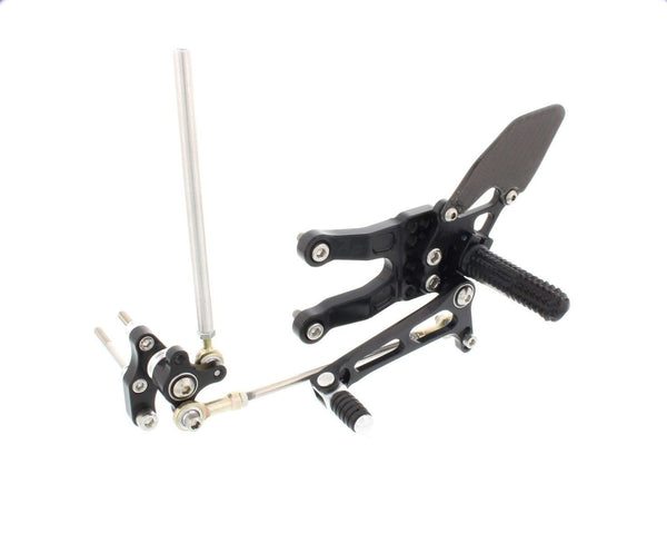 Rear Set Kit, Hon CBR600RR 07- , Black 216110B