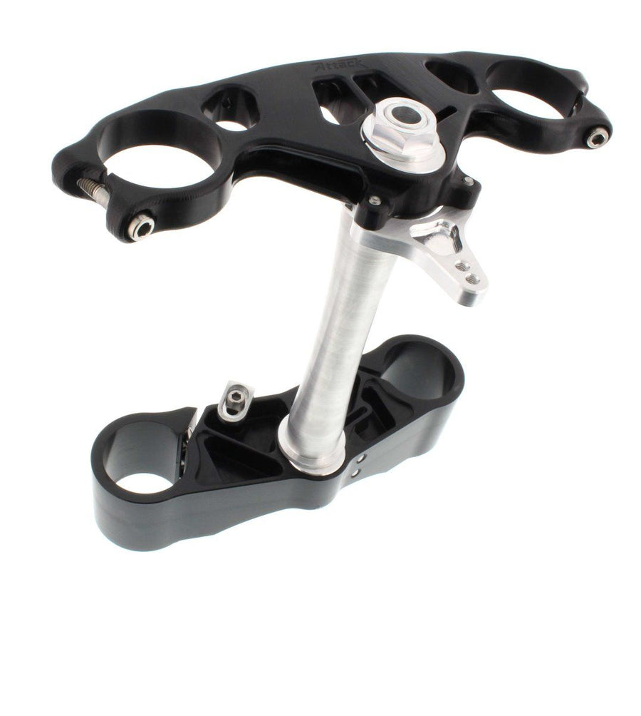 Triple Clamp Kit, GP, Ducati, 748S, 749S, 916, 998, 998S, 999,1098 (53-53mm SS), Black 501112B