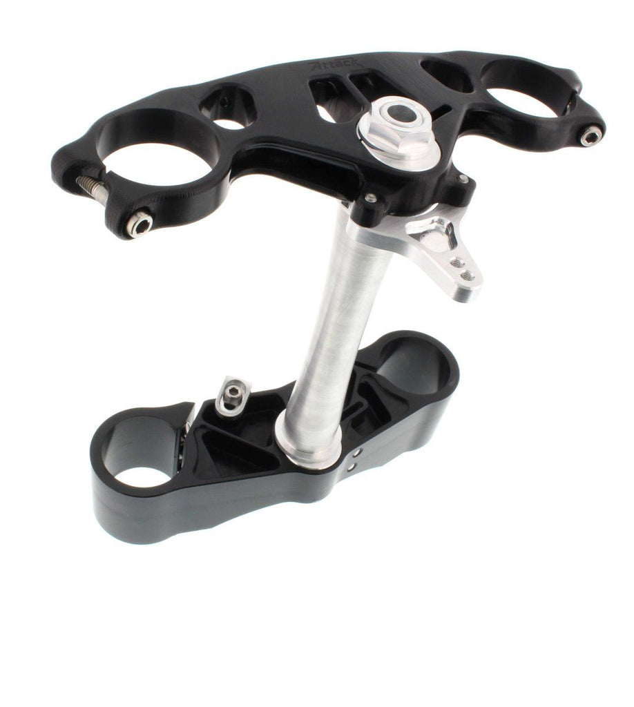 Triple Clamp Kit, GP, Ducati, 748S, 749S, 916, 998, 998S, 999,1098 (53-53mm SS), Black 501112B