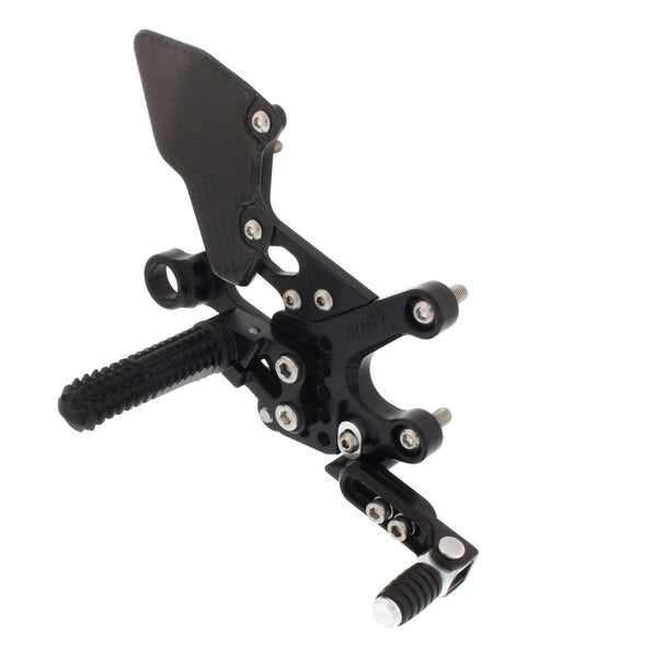 Rear Set Kit, Aprilia RSV4 10-16, Tuono 13-16, Black 710110B