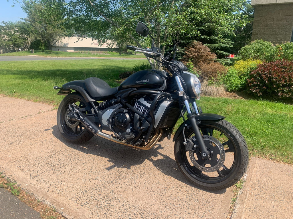 TOCE Upswept Double Down Full Exhaust - Kawasaki Vulcan 650 S (15-26)