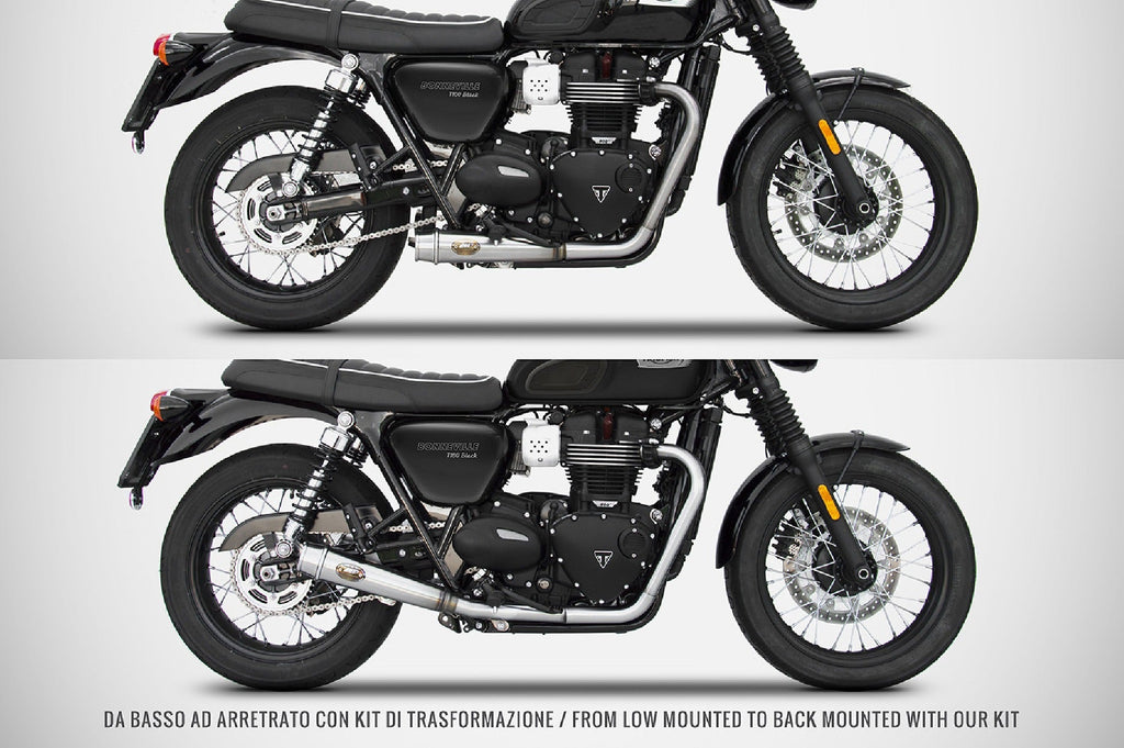 ZARD Exhaust Extension Kit For Full System W/O Cat Triumph Bonneville T120 2016-