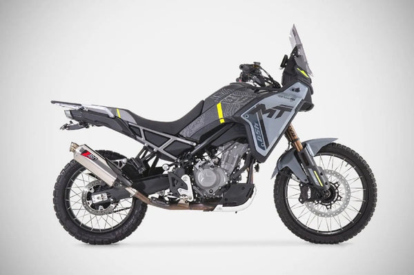 ZARD Exhaust Euro 5 Slip-On CFMoto IBEX 450 MT 2024- Stainless Steel With Carbon Heat Shield image 3