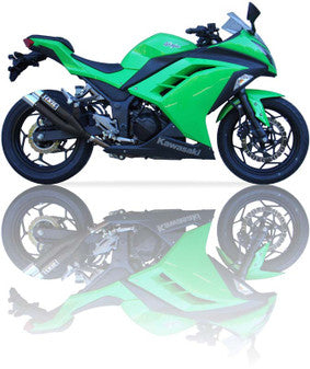 IXIL L3XB HYPERLOW BLACK EXHAUST KAWASAKI NINJA 250 R 2013-2016 / XK7336XB