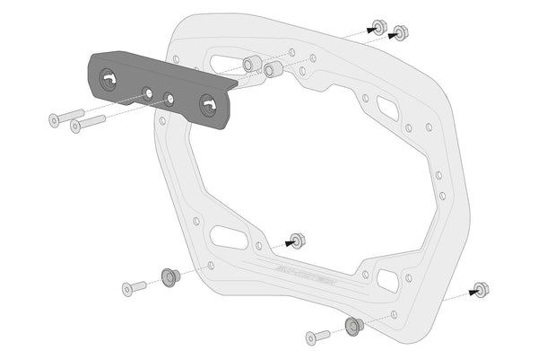SW-MOTECH Adapter kit for PRO/EVO side carrier KFT.00.152.22800/B