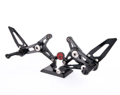 MOTOCORSE Machined from solid complete riding adjustable footpegs kit Brutale 800 MY2016 EURO4 Colore