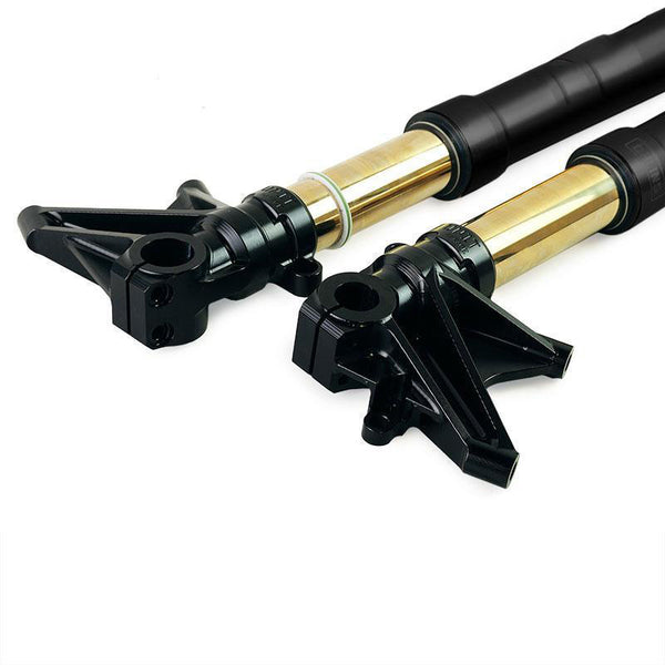 Unit Garage 3412_BL Öhlins fork kit BMW R18 + Unit garage triple clamp with radial fork feet 