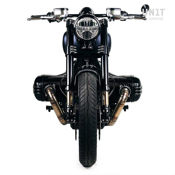 Unit Garage 3412_BL Öhlins fork kit BMW R18 + Unit garage triple clamp with radial fork feet 