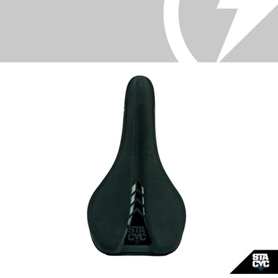 STACYC Electric Balance Bike Saddle - Black/Black Chevron | SPSTACYC410028