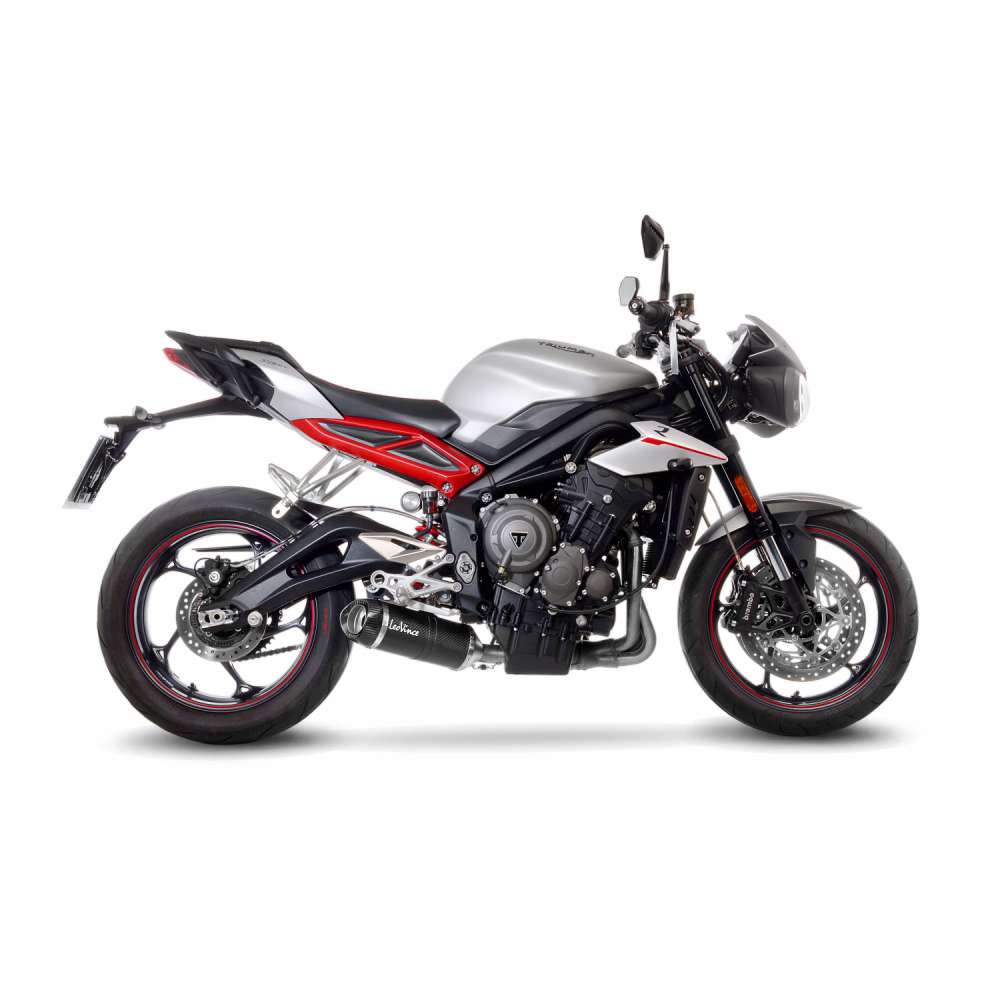 LeoVince LV ONE EVO CARBON FIBER 14289EU — TRIUMPH STREET TRIPLE 765 S/SA2/R/R LRH/RS 2017 - 2019