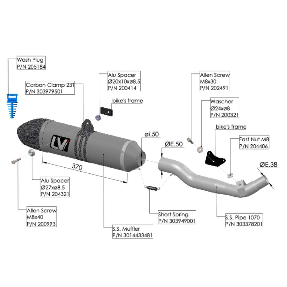 LeoVince LV-X EVO 14433X — SUZUKI DR 650 SE 1996 - 2015