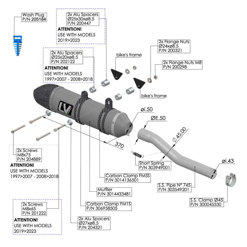 LeoVince LV-X EVO 14434X — KAWASAKI KLR 650 1997 - 2022