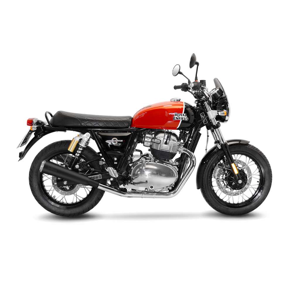 LeoVince CLASSIC RACER BLACK EDITION 15007BU — ROYAL ENFIELD CONTINENTAL GT 650 / INTERCEPTOR 650 2019 - 2026