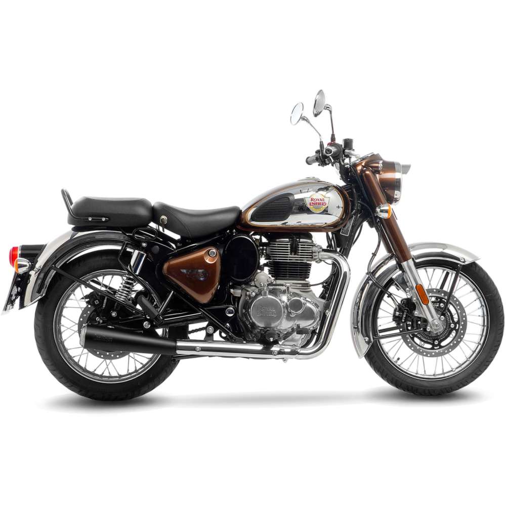 LeoVince CLASSIC RACER BLACK EDITION 15008B — ROYAL ENFIELD CLASSIC 350 2021 - 2024