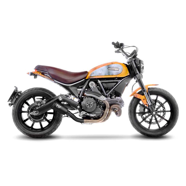 LeoVince LV-10 FULL BLACK 15206FBU — DUCATI SCRAMBLER 800 ICON/CLASSIC 2015 - 2016