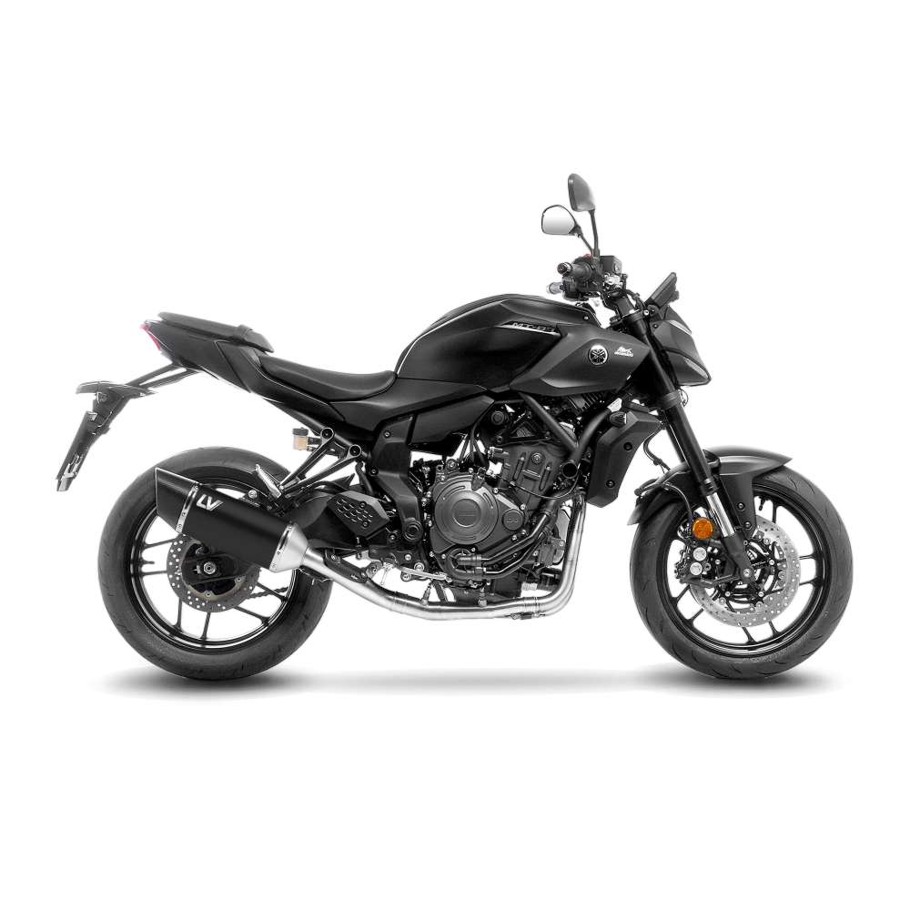 LeoVince LV-14 R BLACK EDITION 15632BU — YAMAHA MT-07 2025 - 2026