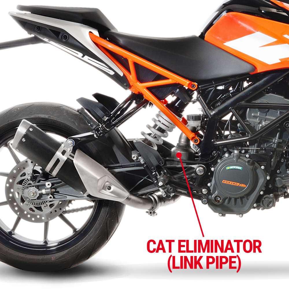 LeoVince CAT ELIMINATOR (LINK PIPE) 8086 — KTM DUKE 125 2017 - 2020