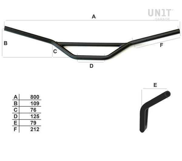 Unit Garage 3864 Handlebar Royal Enfiled Bear 650
