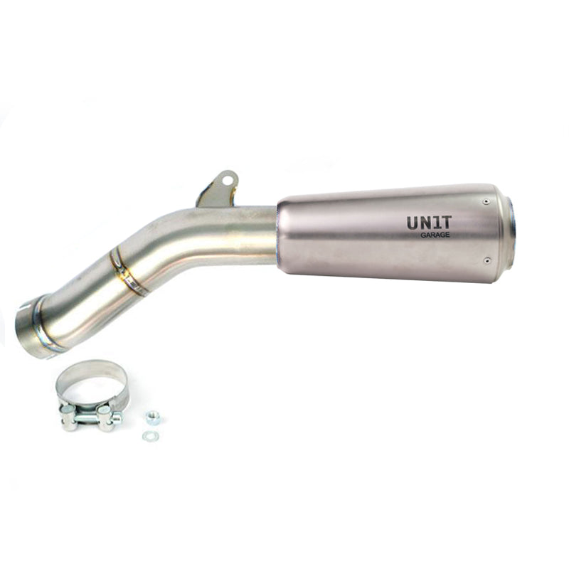 Unit Garage 1611LowT Low pipe nineT in Titanium