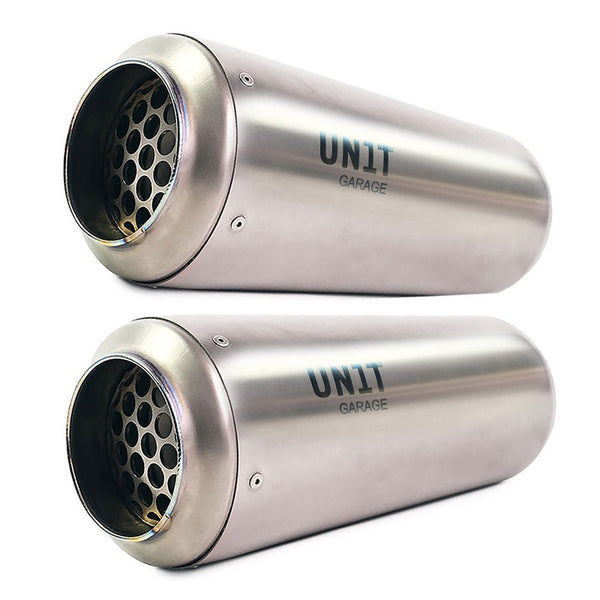 Unit Garage 3133+3134 Triumph 1200XC & XE Headpipe without catalitic converter in inox