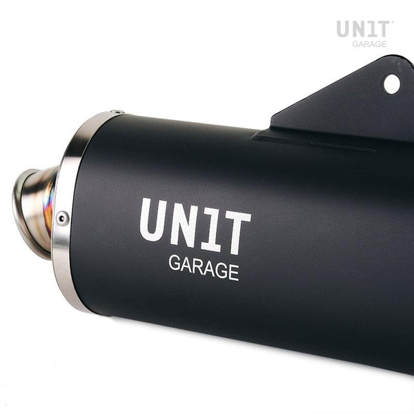 Unit Garage 3205Tit_BL Black Exhaust with visible welding Ténéré 700
