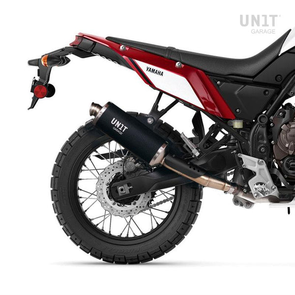 Unit Garage 3205Tit_BL Black Exhaust with visible welding Ténéré 700