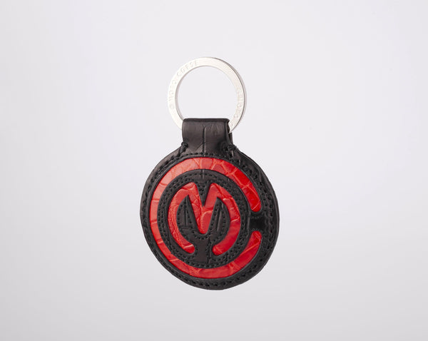MOTOCORSE Official Crocodile Leather Key Ring 3