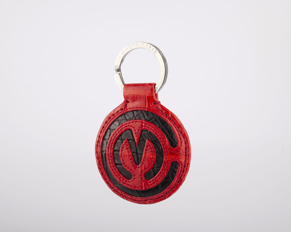 MOTOCORSE Official Crocodile Leather Key Ring 10