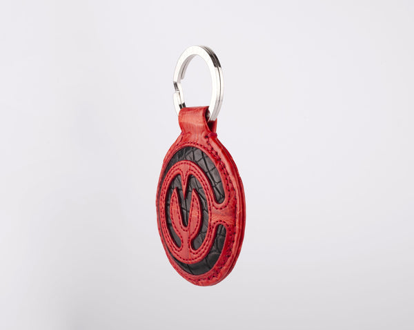 MOTOCORSE Official Crocodile Leather Key Ring 15